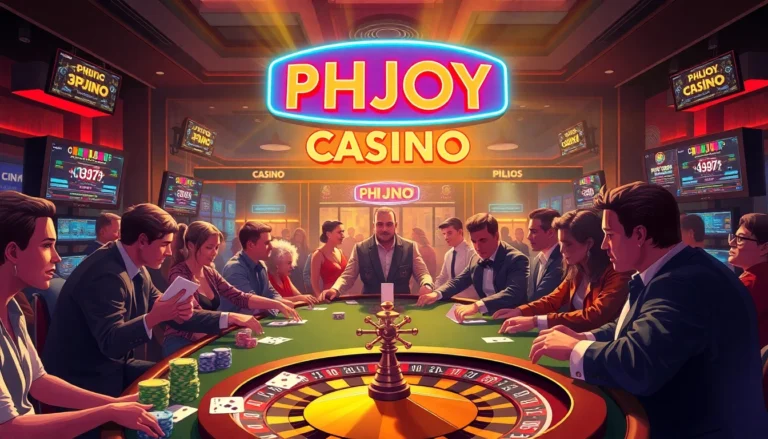 Experience the thrill of gambling at phjoy Casino with exciting poker games and vibrant casino action.